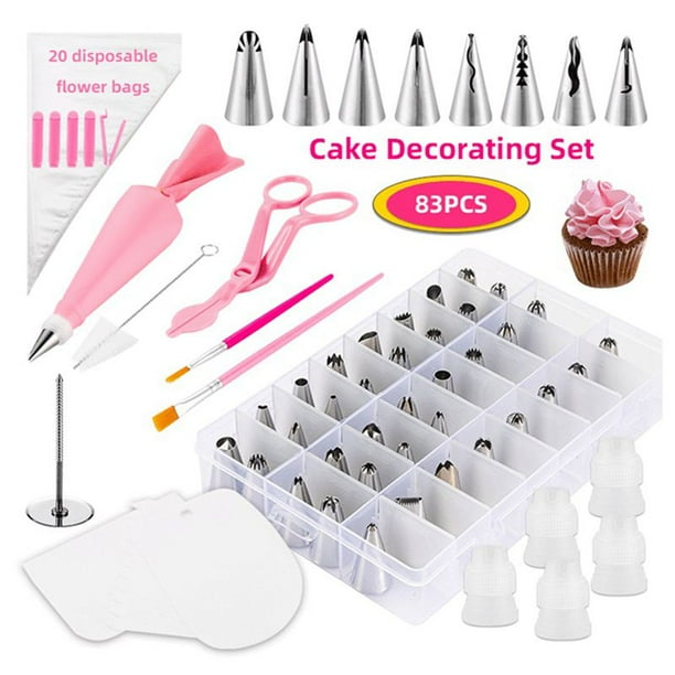 83pc/set Cake Decorating Kit Piping Tips Set Cupcake Baking Tools DIY Decoration 83pc/set Cake Decorating Kit Piping Tips Set Cupcake Baking Tools DIY Decoration
